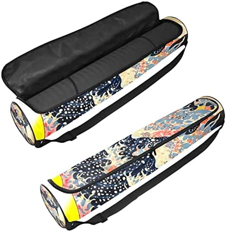 büyük dalgalar Kanagawa Yoga Mat Taşıma Çantası Omuz Askısı ile Yoga Mat Çantası spor çanta Plaj Çantası