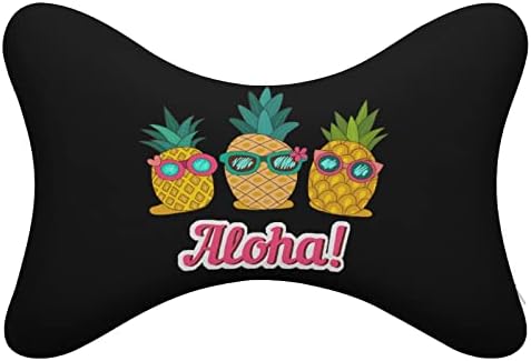 Sevimli Aloha Ananas Araba Boyun yastık takımı 2 Oto Koltuk Kafalık Yastık boyun yastığı destek yastığı İç Aksesuarları