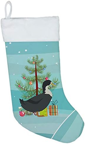 Caroline'ın Hazineleri BB9229CS Mavi İsveç Ördeği Noel Noel Çorabı, Çamurcun, Şömine Asılı Çoraplar Noel Sezonu Parti