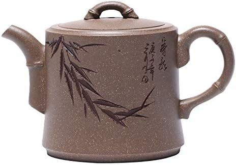 Yeni Varış,Yixing, orijinal cevher bölüm çamur, el yapımı bambu pot, Zisha Demlik, 200 ml,Drinkware,su ısıtıcısı,Yeşil