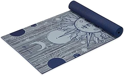 Gaıam Yoga Matı-Premium 6mm Baskı Geri Dönüşümlü Ekstra Kalın Kaymaz Egzersiz ve fitness matı Her Türlü Yoga, Pilates