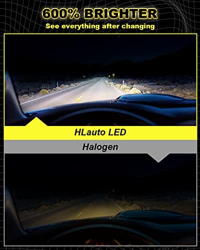 HLauto H4 9003 LED far lambaları, 24000 Lümen 600 % Parlak HB2 LED Ampuller 6500K Xenon Beyaz, 100W Yüksek Güç Halojen