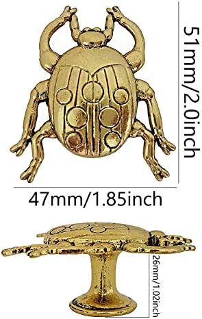 Vintage Böcek kabin tutamakları, Dekoratif Altın Çinko Metal Uğur Böceği Şekli Kolları Kapı Çekmece Dolap Dolap için
