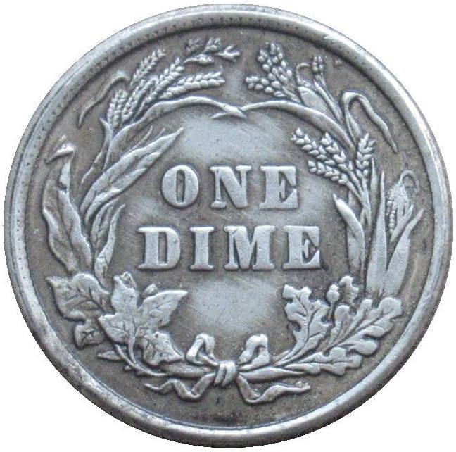 Amerikan Berber 10 Cent 1901 Gümüş Kaplama Çoğaltma hatıra parası