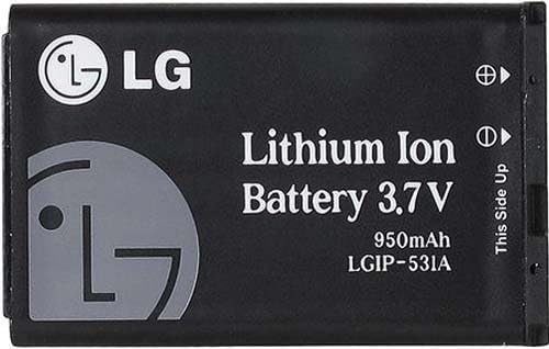 LG LGIP-531A LG Feacher Flip Telefonlar İçin 950 mAh Yedek Pil