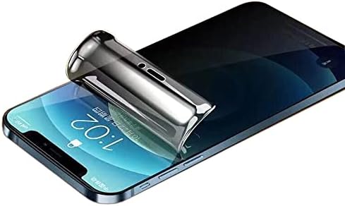 PORRVDP Gizlilik Hidrojel Ekran Koruyucu iPhone 12 mini, 2 Adet Anti-casus Yumuşak TPU Koruyucu Film (Temperli Cam