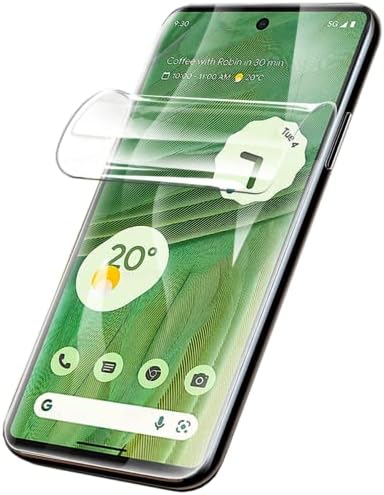 soliocial 【2 Paket】 Hidrojel ekran koruyucu film Google Pixel 7 (6.3) ile Uyumlu, 【Yüksek Hassasiyet】 【Kolay Kurulum】