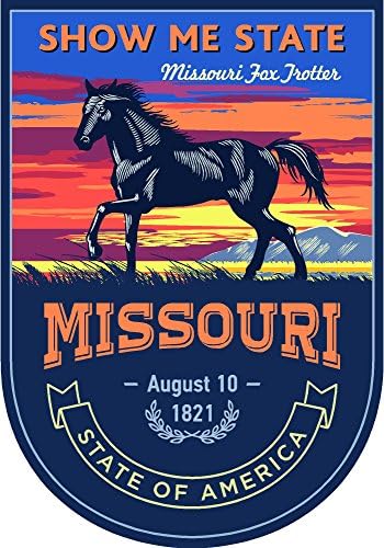 Eyalet Hayvan Missouri Gece 4x5. 5 inç Sticker Çıkartma kalıp Kesim Vinil Yapımı ve ABD'de Sevk