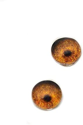 Çita Cam Gözler Boyutları 6mm-40mm Takı Cabochon Sanat Bebek Hayvan Tahnitçilik Heykeller Polimer Kil Düz Kubbeli