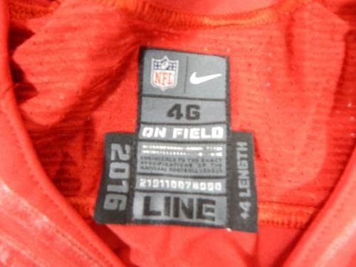 San Francisco 49ers 78 Oyunu Yayınlandı Kırmızı Forma 46 DP34832 - İmzasız NFL Oyunu Kullanılmış Formalar