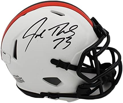 Joe Thomas, Cleveland Browns Speed Lunar NFL Mini Kaskını İmzaladı-İmzalı NFL Mini Kaskları