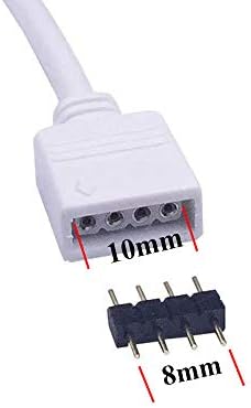 TronicsPros 30 adet 4 Pin LED Şerit konektörü Erkek Erkek adaptör fiş SMD 5050 3528 2835 RGB Flex TV arkaplan ışığı