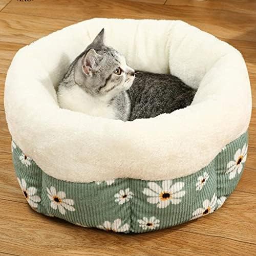 Kendinden ısınma Kedi Yatak Sevimli Çiçek Desen Pet Sıcak Kedi Evi 4 Küçük Orta Yavru Köpek Kedi Pet Ev Tedarik